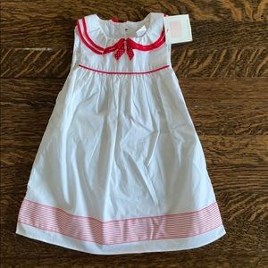 NWT ❤️ Janie & Jack white & red dress 6-12 months